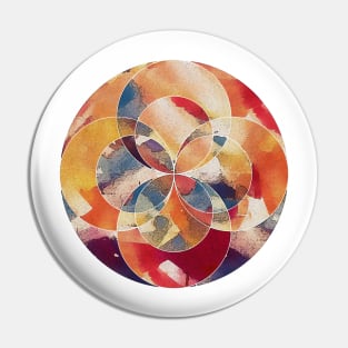 Geometric Abstract Circle Pin