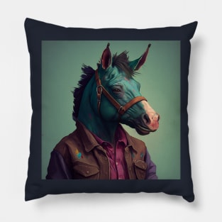 Illustration of Bojack horseman 2d Pillow