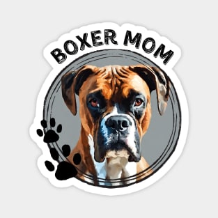 Boxer Dog Mom Dog Breed Portrait Magnet