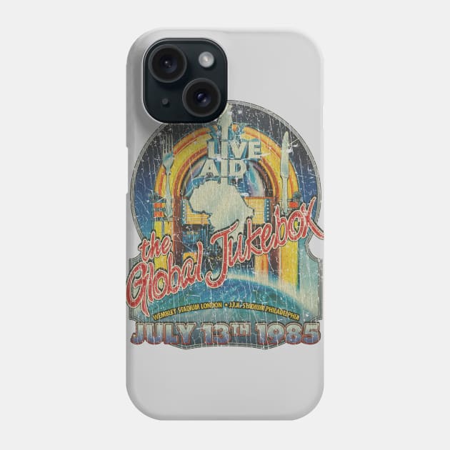 Live Aid Global Jukebox 1985 Phone Case by JCD666