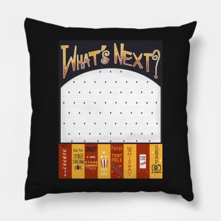 "What's Next?" Vintage-Style Circus Poster Pillow