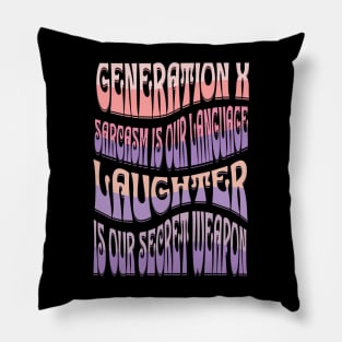 Generation X Pillow