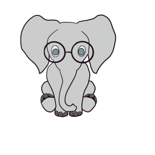 Nerd Elephant T-Shirt