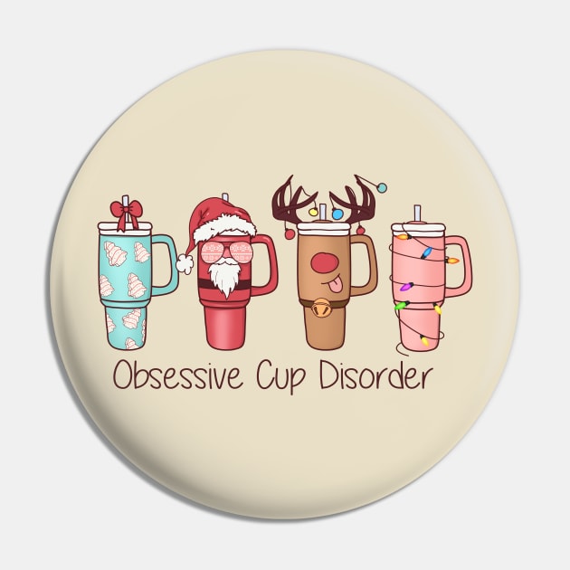 Obsessive Cup Disorder Pin by OWHolmes Boss Band