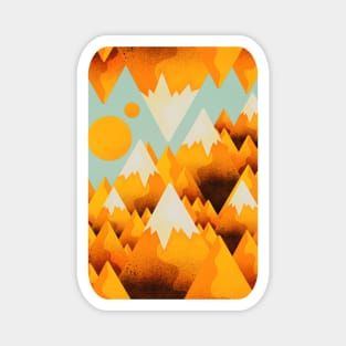 Yellow sand peaks Magnet