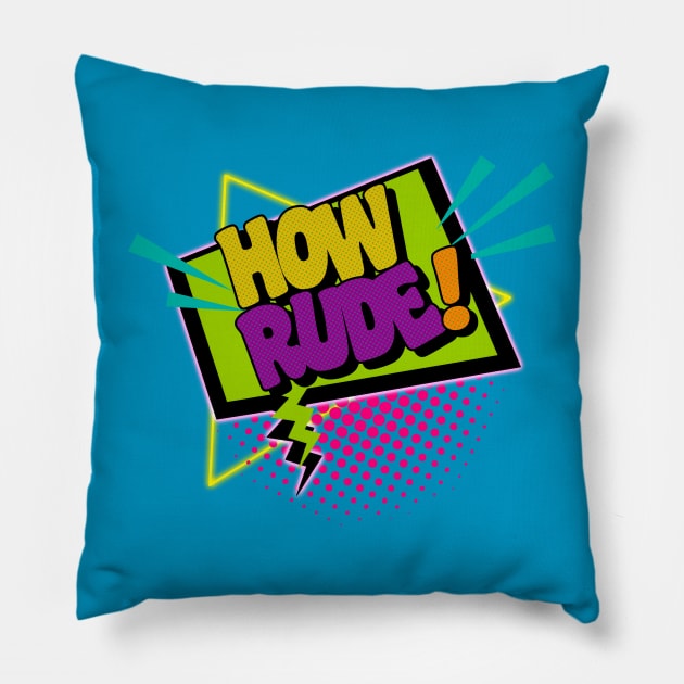 How Rude! Pillow by darklordpug