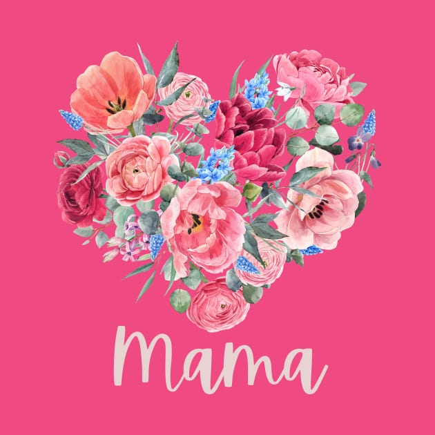 Floral Heart Mama by RevolutionOnYou