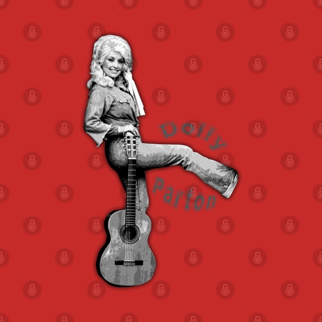 Dolly Parton Vintage Old Style by Semhar Flowers art