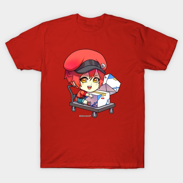 Red Blood Cell Hataraku Saibou - Cells At Work - T-Shirt