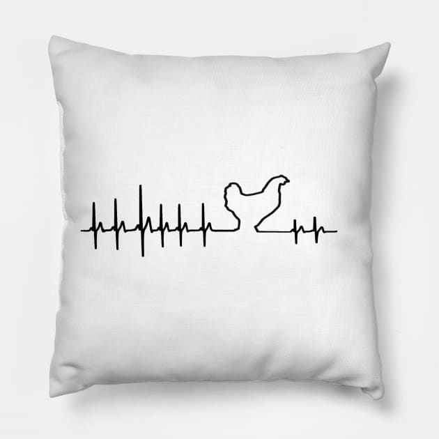 Heartbeat Chicken EKG Pillow by bearsmom42