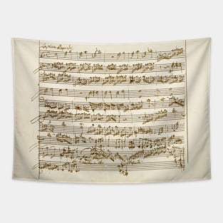 Mozart | Amadeus Mozart original manuscript score Tapestry
