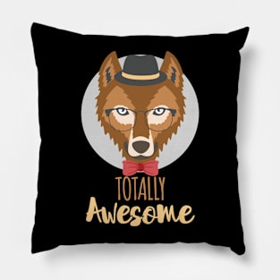 Totally Awesome Wolf Pillow