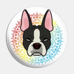 Zen Boston Terrier Pin