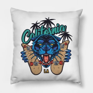 california skate panther Pillow