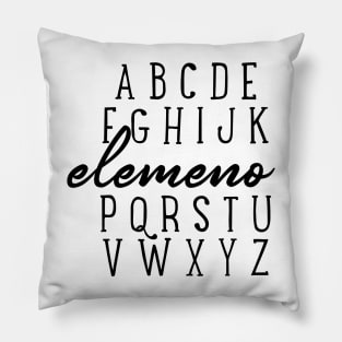 Alphabet Elemeno Pillow