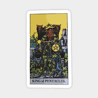 King of Pentacles - A Tarot Print Magnet