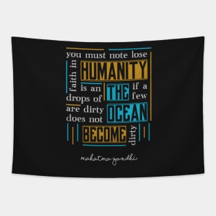 Quote by Mahatma Gandhi Tapestry