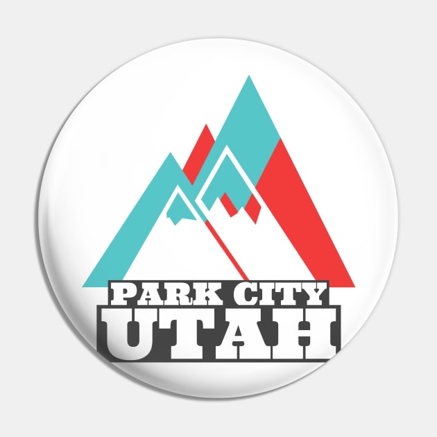 Park City Utah Vintage Travel Pin by cricky