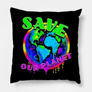 Save our planet Pillow