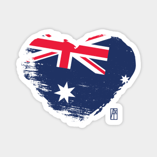 I love my country. I love Australian. I am a patriot. In my heart, there is always the flag of Australian Magnet