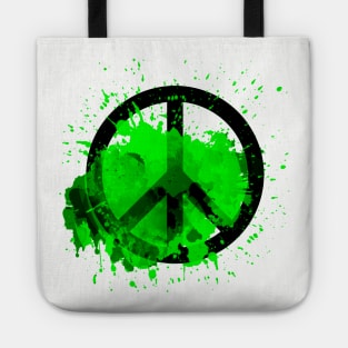 Peace of a Rainbow - Green Tote