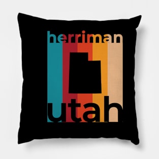 Herriman Utah Retro Pillow