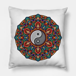 Ying Yang Mandala Pillow