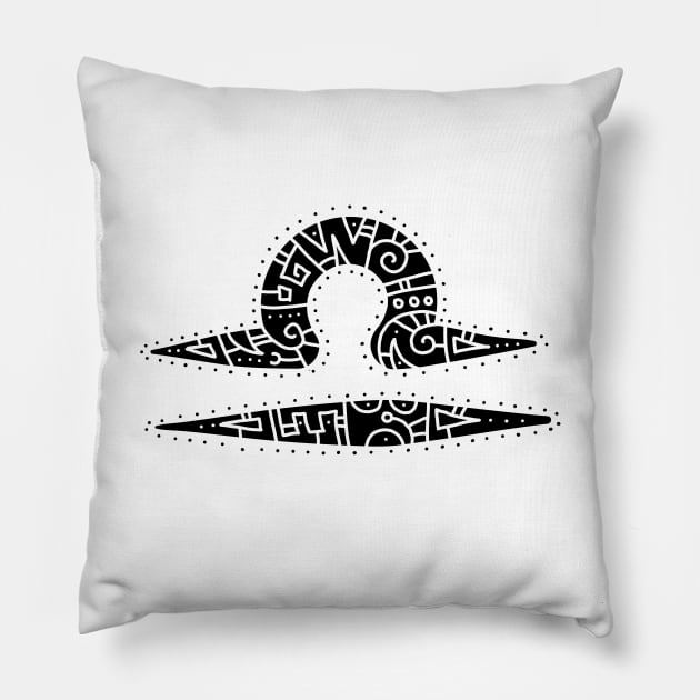 Libra Symbol Pillow by OsFrontis