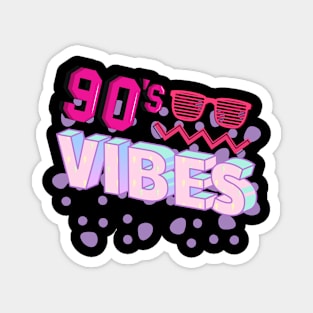 colorful 90's vibes Magnet