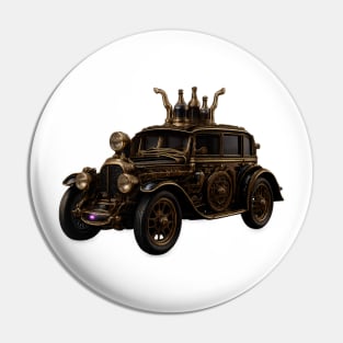 Steampunk car Pin