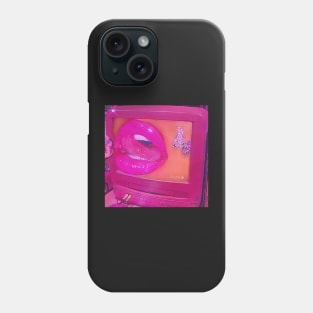 Glossy pink lips Phone Case