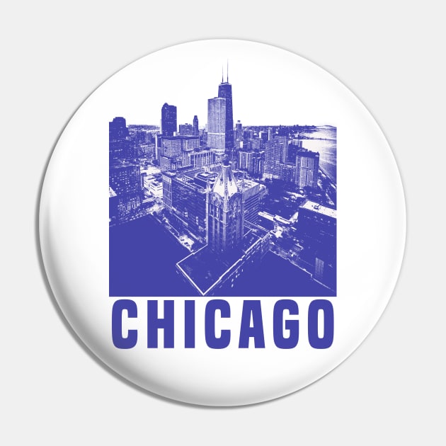 Chicago City Design Pin by Den Vector