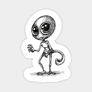 Alien Sketch Magnet