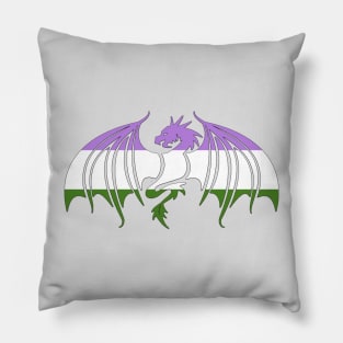 Genderqueer Pride Dragon Pillow