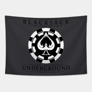Blackjack Underground Logo Tapestry