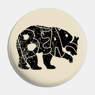 Bear Logo (Distressed) Pin