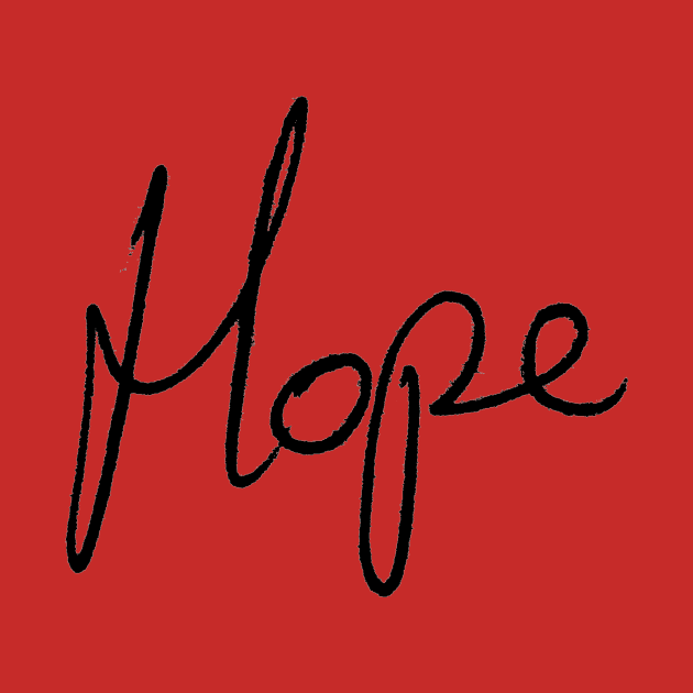 Hope - Adam Fergus handwriting - black font by MeowOrNever