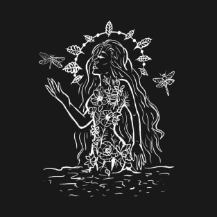 Water Nymph Fantasy Gothic Witchy T-Shirt