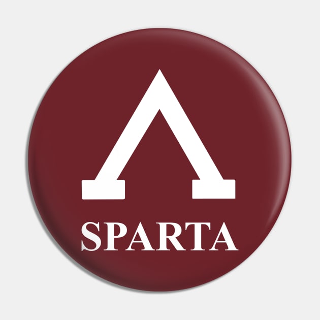 Sparta Greek Lambda T-shirt Pin by AgemaApparel