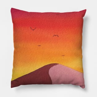 Desert sunset Pillow