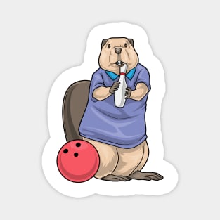Beaver Bowling Bowling ball Magnet