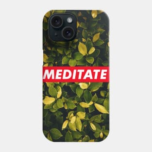 Meditate green 02 Phone Case