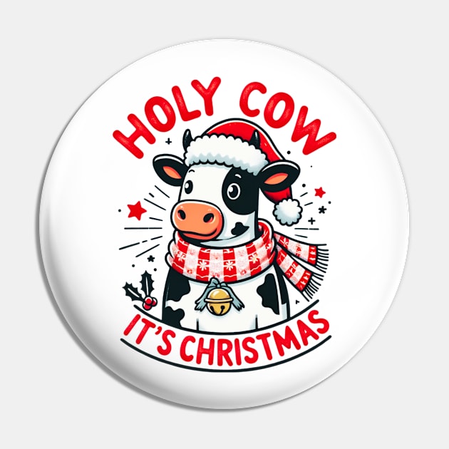 Holy Cow It's Christmas Pin by amitsurti