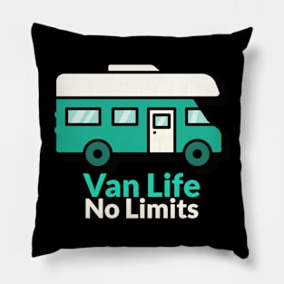 Van Life No Limits Pillow