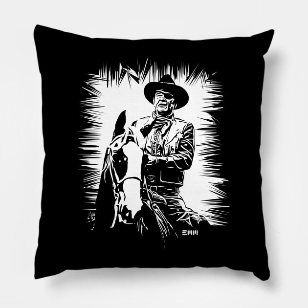 John Wayne Pillow by ArtMofid