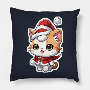 Cat Christmas Pillow