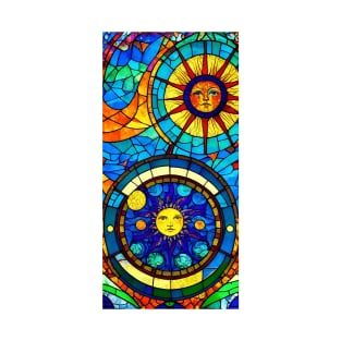 Stained Glass , Sun Psychedelic T-Shirt