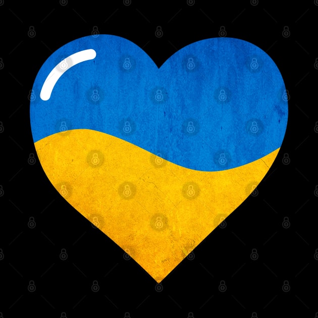 The Flag of Ukraine, Heart by Purrfect