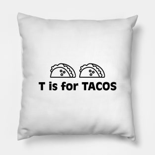 T is for Tacos Pillow