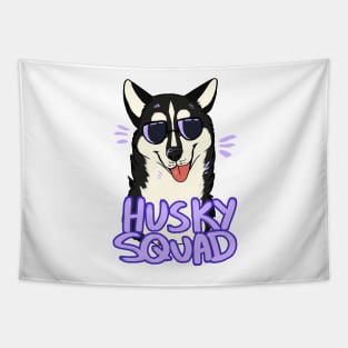 HUSKY SQUAD (black) Tapestry